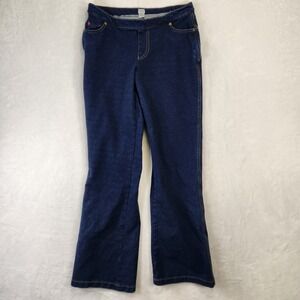 PajamaJeans Women's Dark Wash Bootcut Stretch Denim Jeans Size Medium